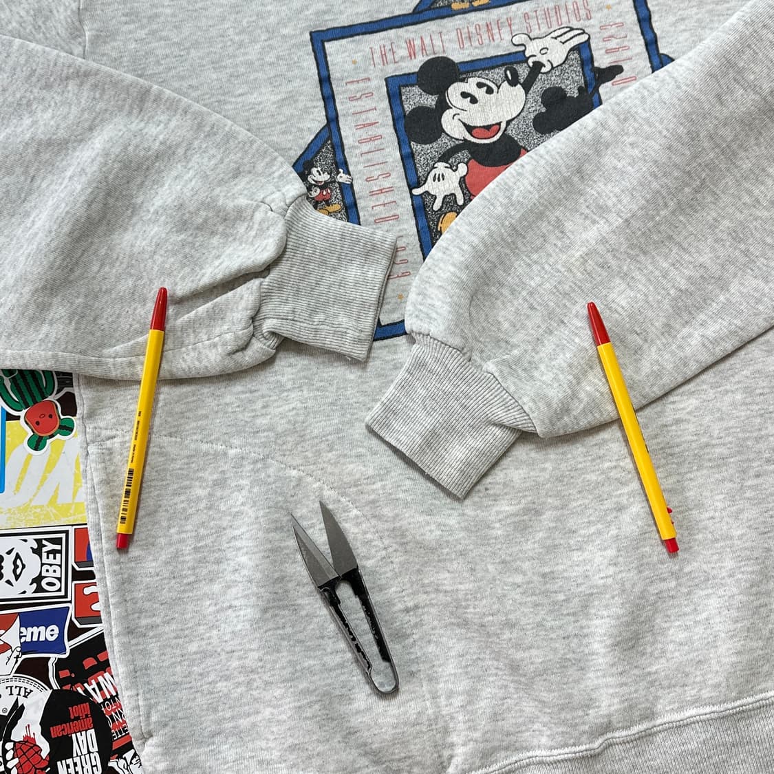 80s USA 디즈니 미키 마우스 빈티지 스웻셔츠 XL(100) 상품이미지5
