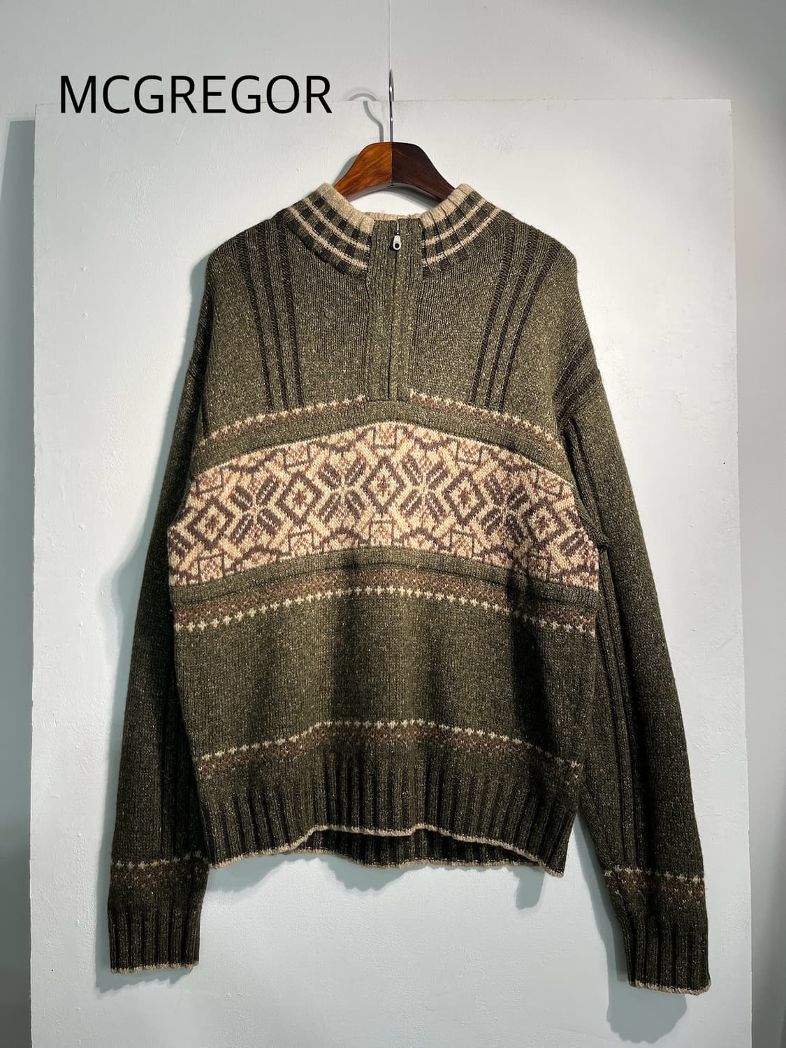 Mcgregor 맥그리거 노르딕 울 반집업 L~XL 상품이미지1