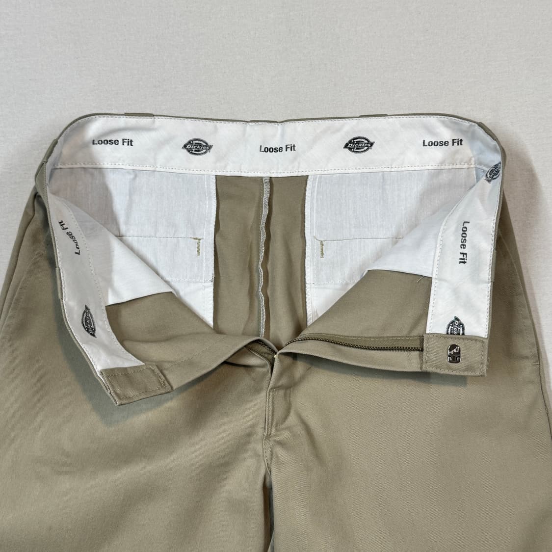 33inch) 디키즈 더블니 루즈핏 카키 컬러 면바지 치노팬츠 상품이미지8
