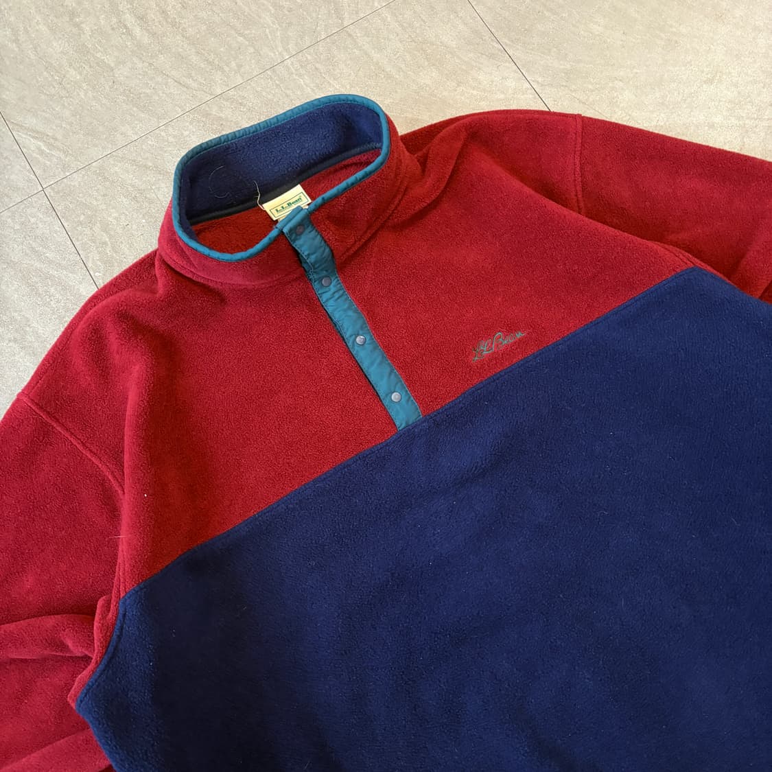 90s L.L.bean 90년대 생산 엘엘빈 투톤 신칠라 스냅티 상품이미지2