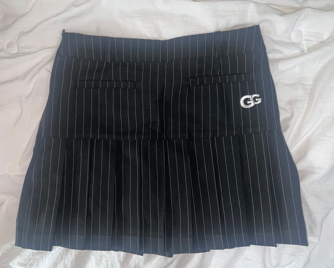 stripe mini skirt golf 골프 미니 스커트 팬던트 상품이미지1