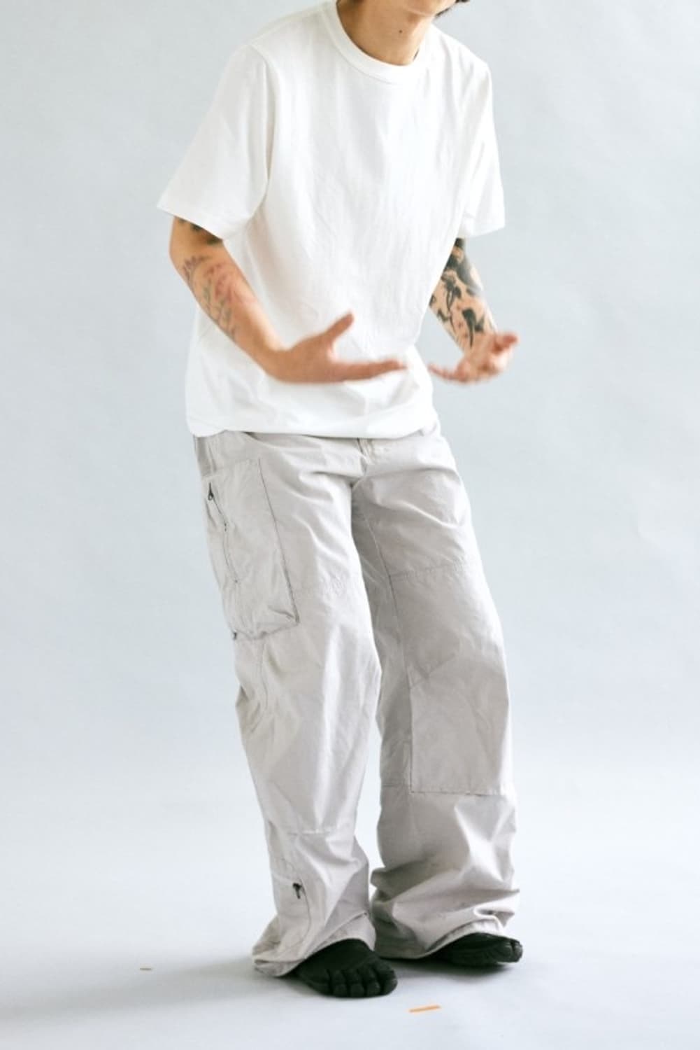 [3]해칭룸 집 카고 팬츠 라이트그레이 상품이미지1