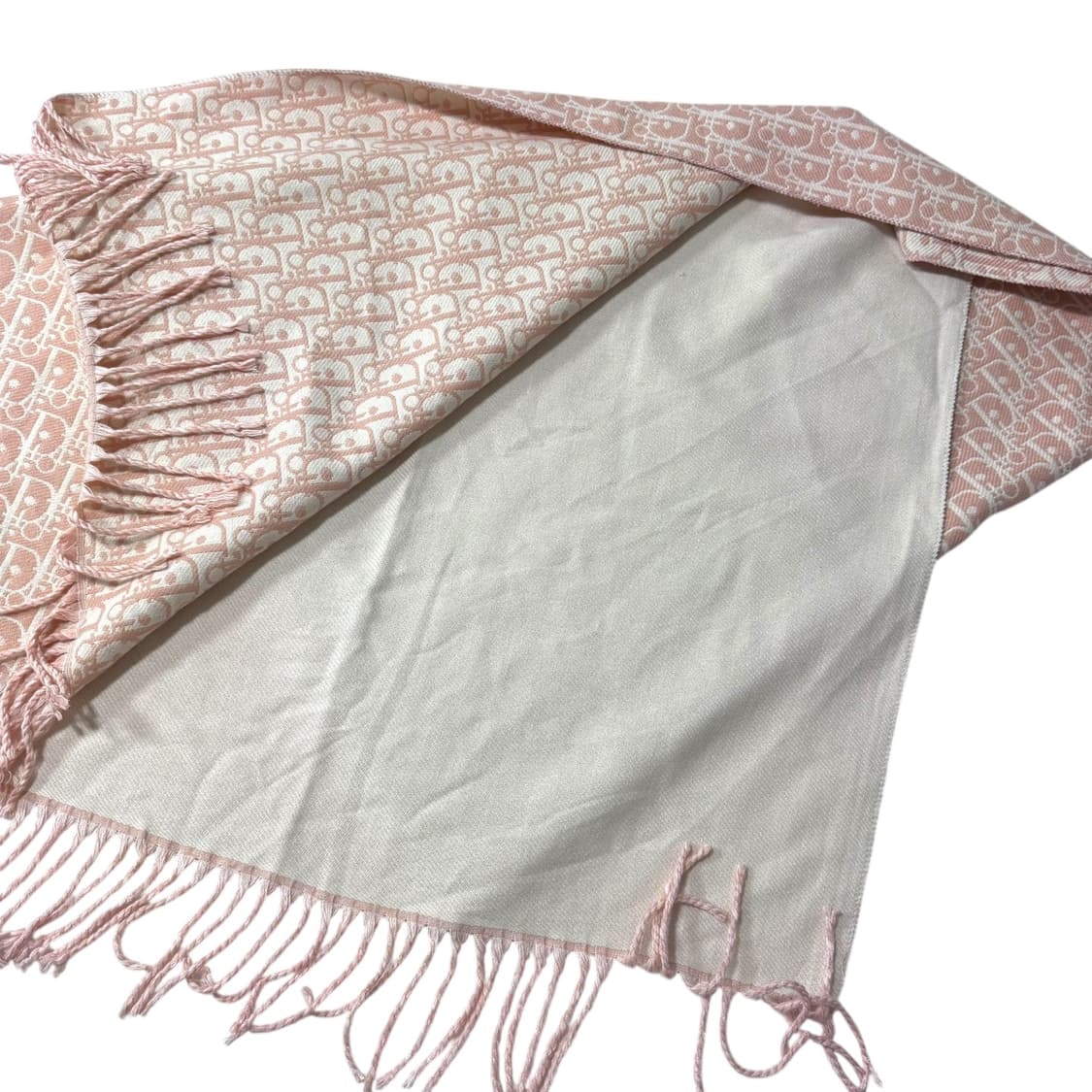 정품 디올 오블리크 캐시미어 딸기우유 머플러 상품이미지2