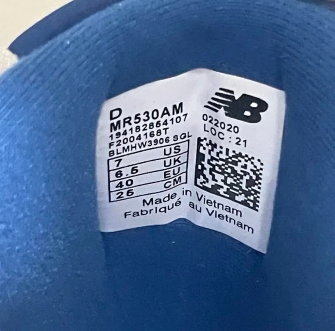 (250)뉴발란스 530 화이트블루 새상품 상품이미지4