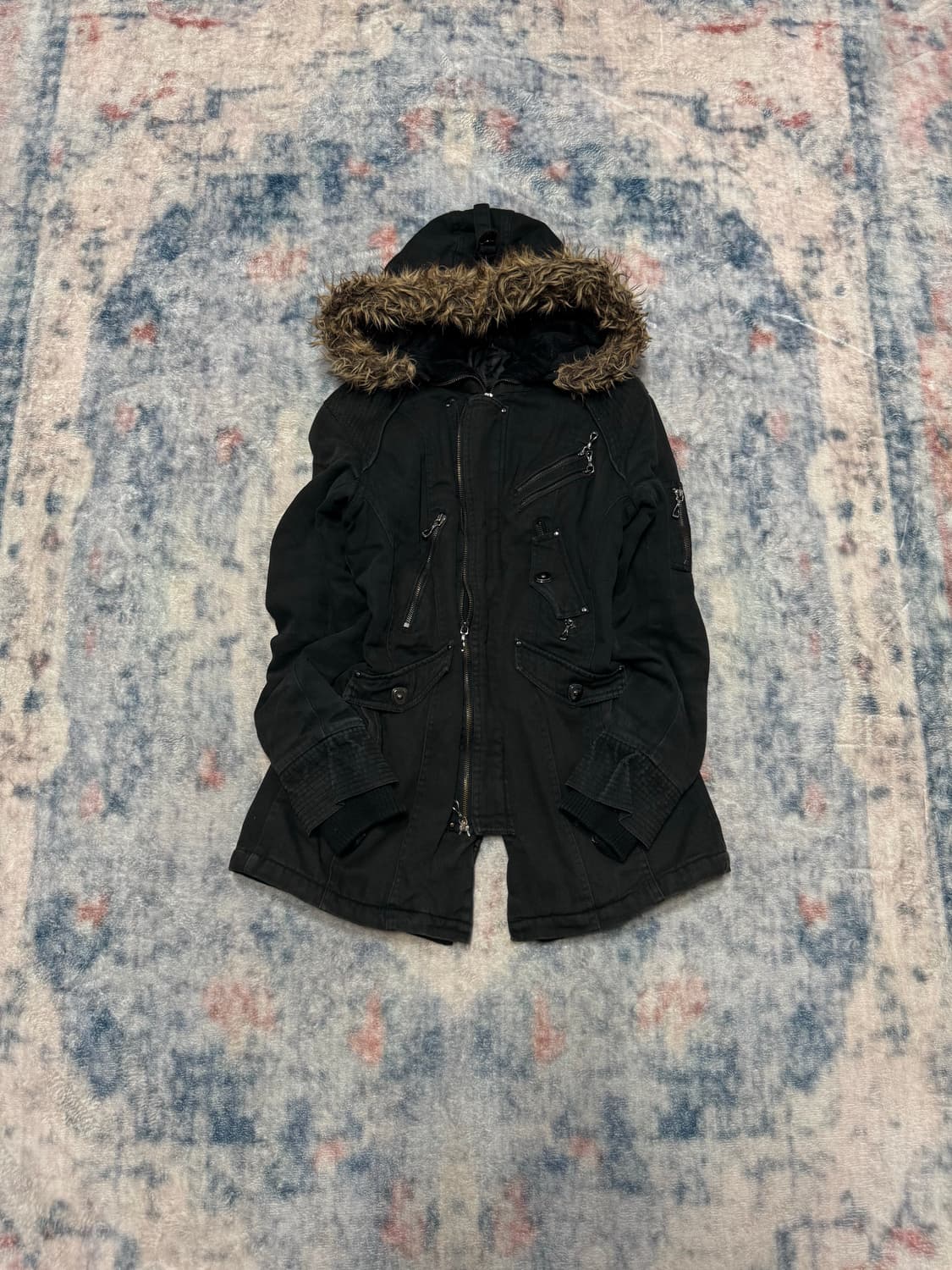 In the attic 00s trimming fur mods coat 상품이미지2