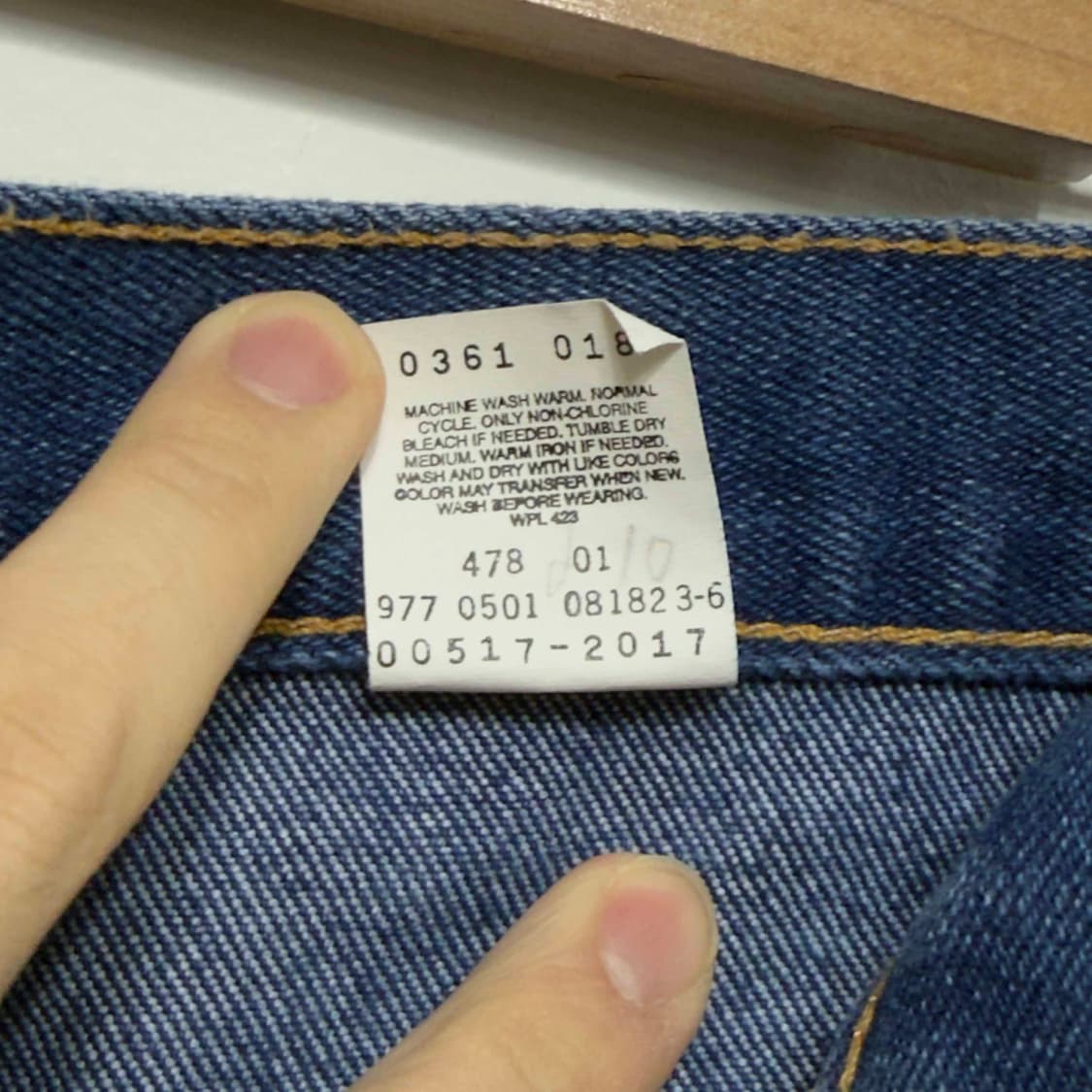 00s 리바이스 517 블랙탭 데님팬츠 상품이미지6