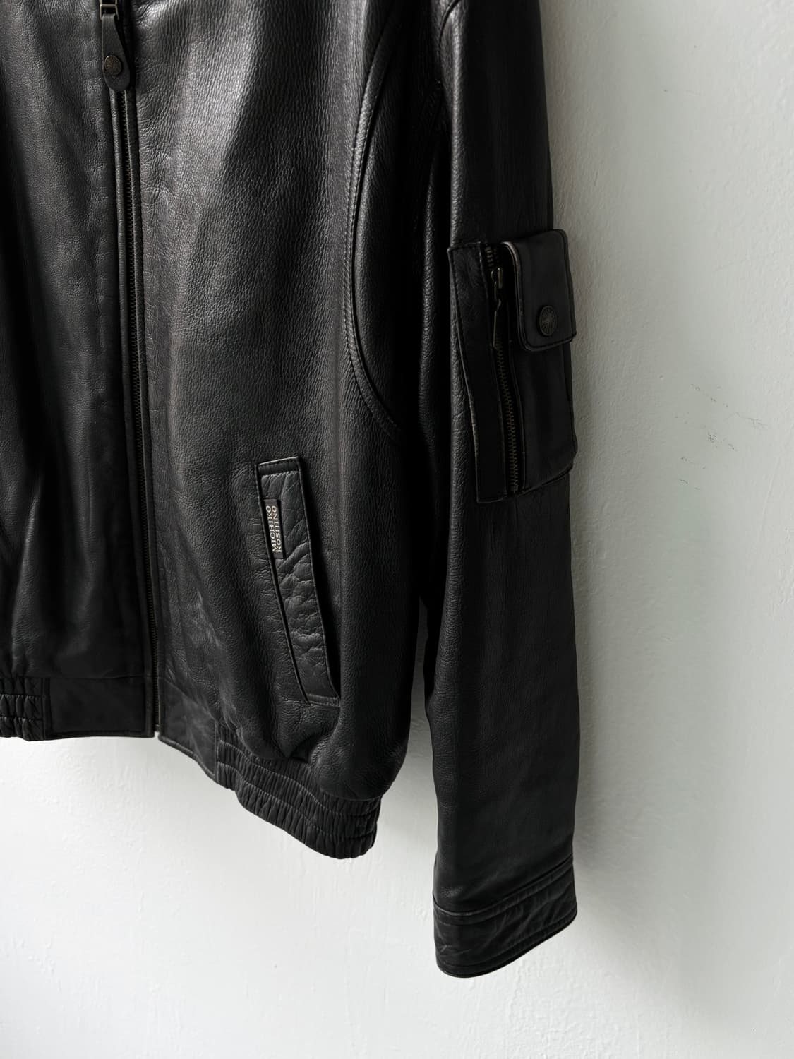 미치코 런던 레더 바이커 자켓 상품이미지4