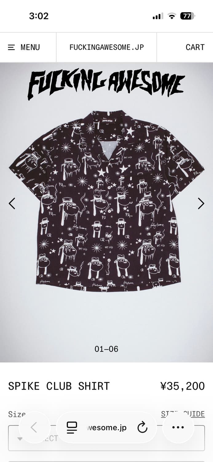 FUCKINGAWESOME 반팔 셔츠입니다 상품이미지4