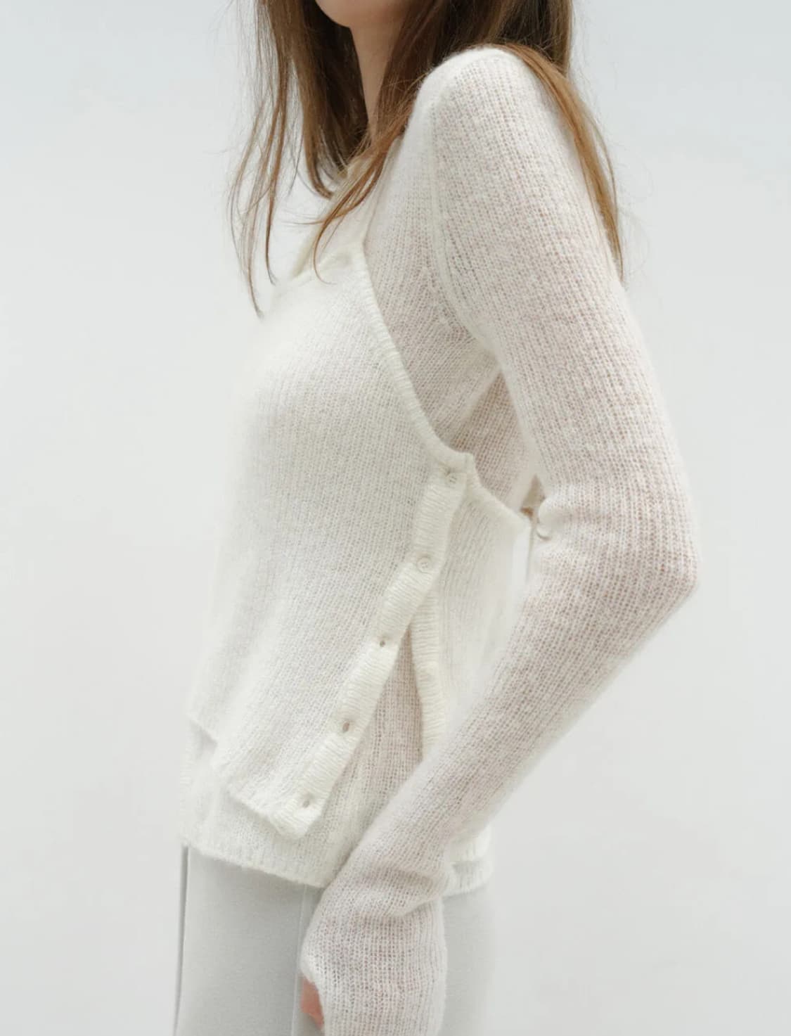 로우타이드 알파카 홀터 니트 상품이미지2