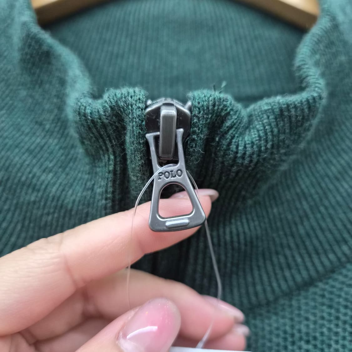 폴로 랄프로렌 하프넥 니트 그린 남성 L 상품이미지5