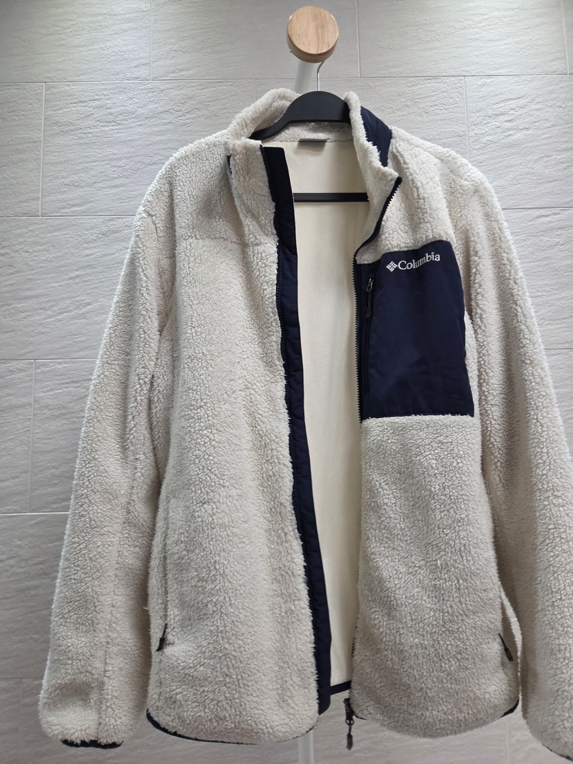 컬럼비아 플리스 자켓 화이트(XXL) 상품이미지1