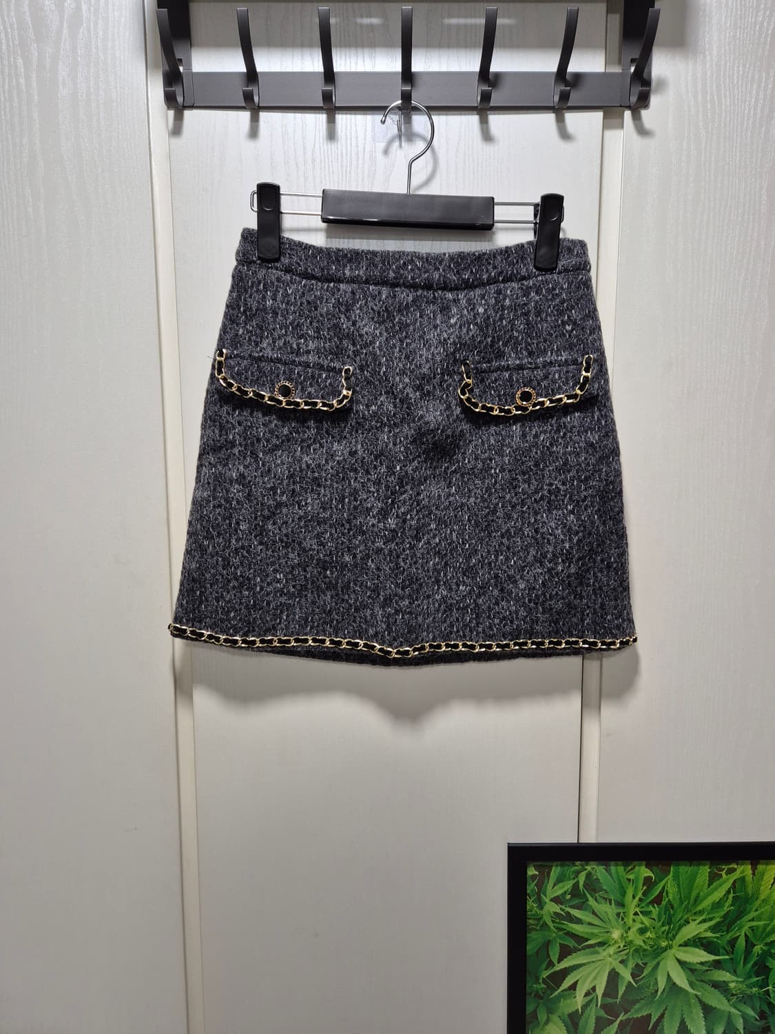 (세일)(새상품)누빔 트위드 셋업 자켓 스커트 상품이미지8