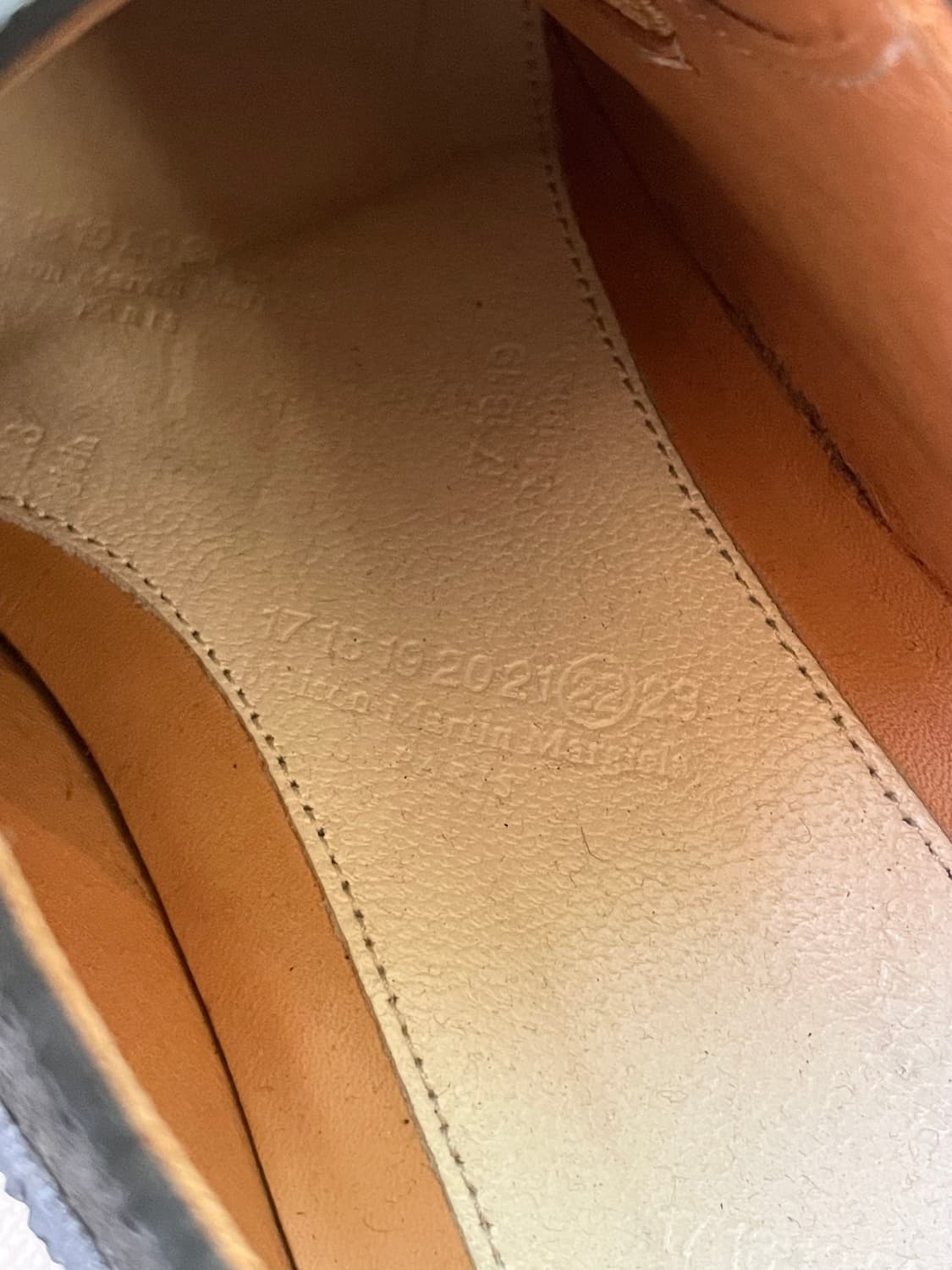 메종 마틴 마르지엘라 22라인 러버 코팅 옥스포드 더비 슈즈 구두 상품이미지5