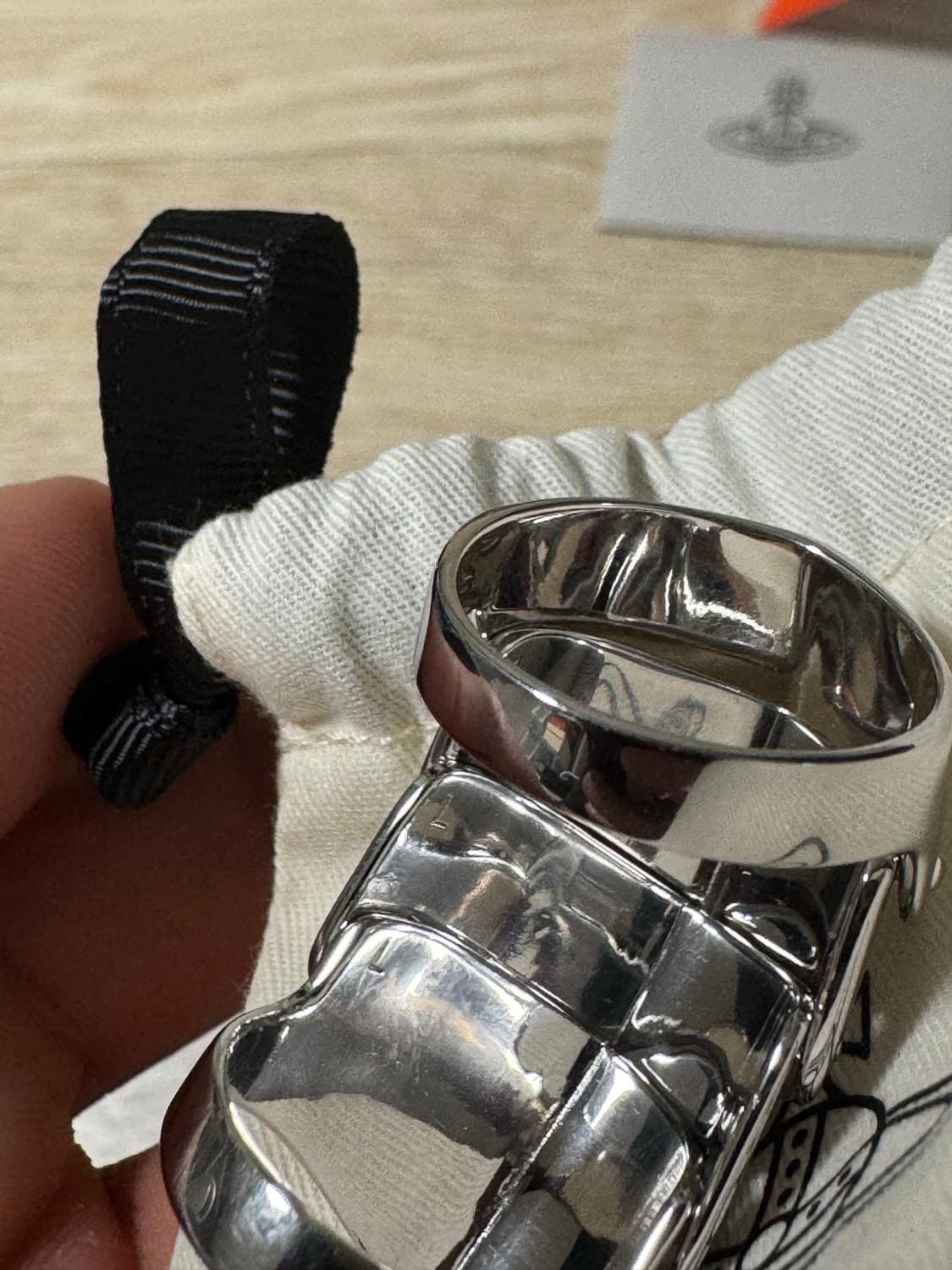 비비안웨스트우드 아머링 실버 상품이미지3