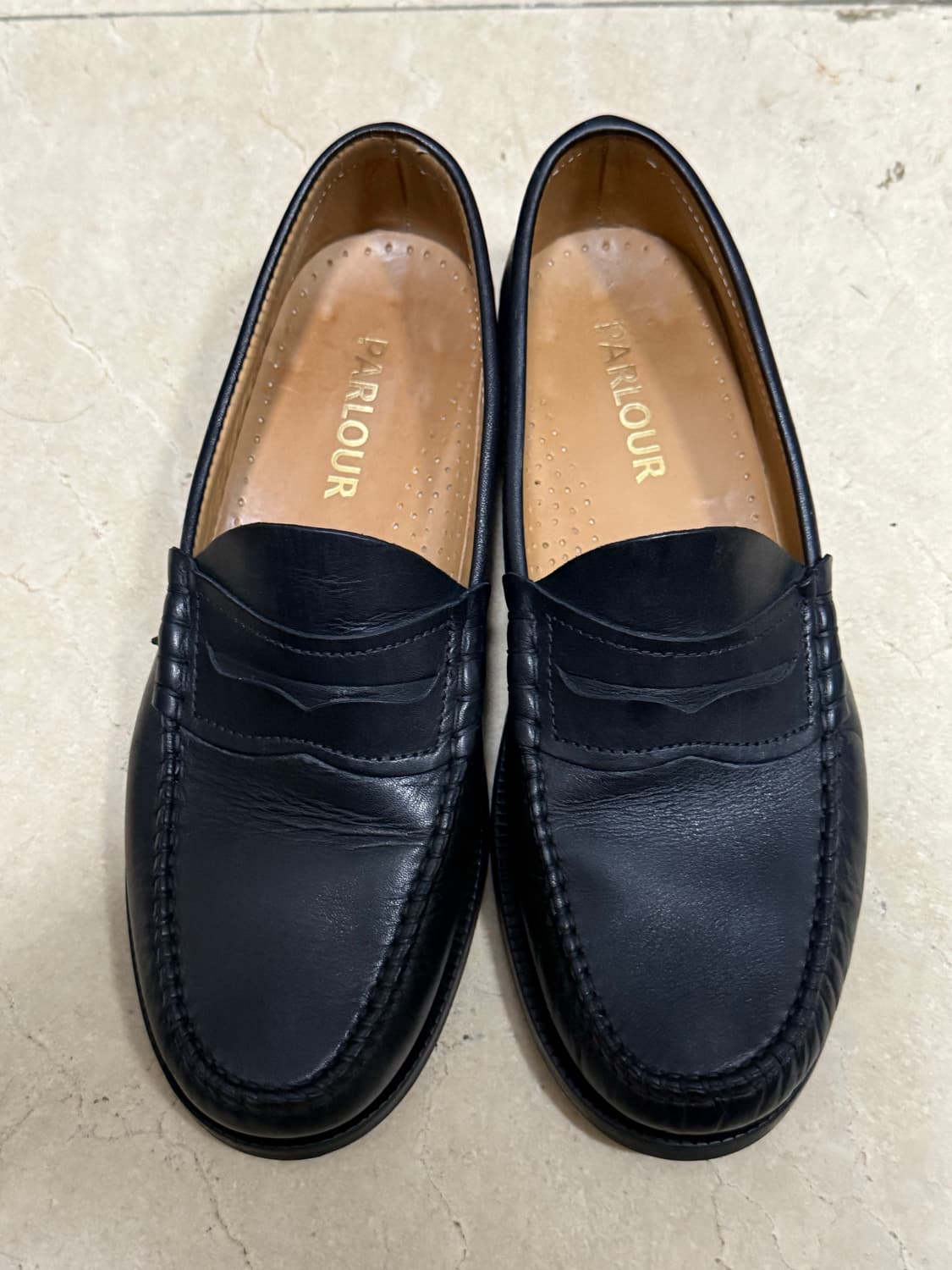 팔러 Black Calf skin Moccasin Penny Loafer 상품이미지1