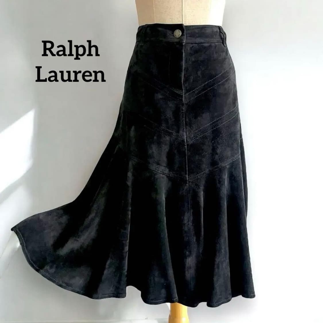 Ralph Lauren 스웨이드 플레어 스커트 상품이미지6