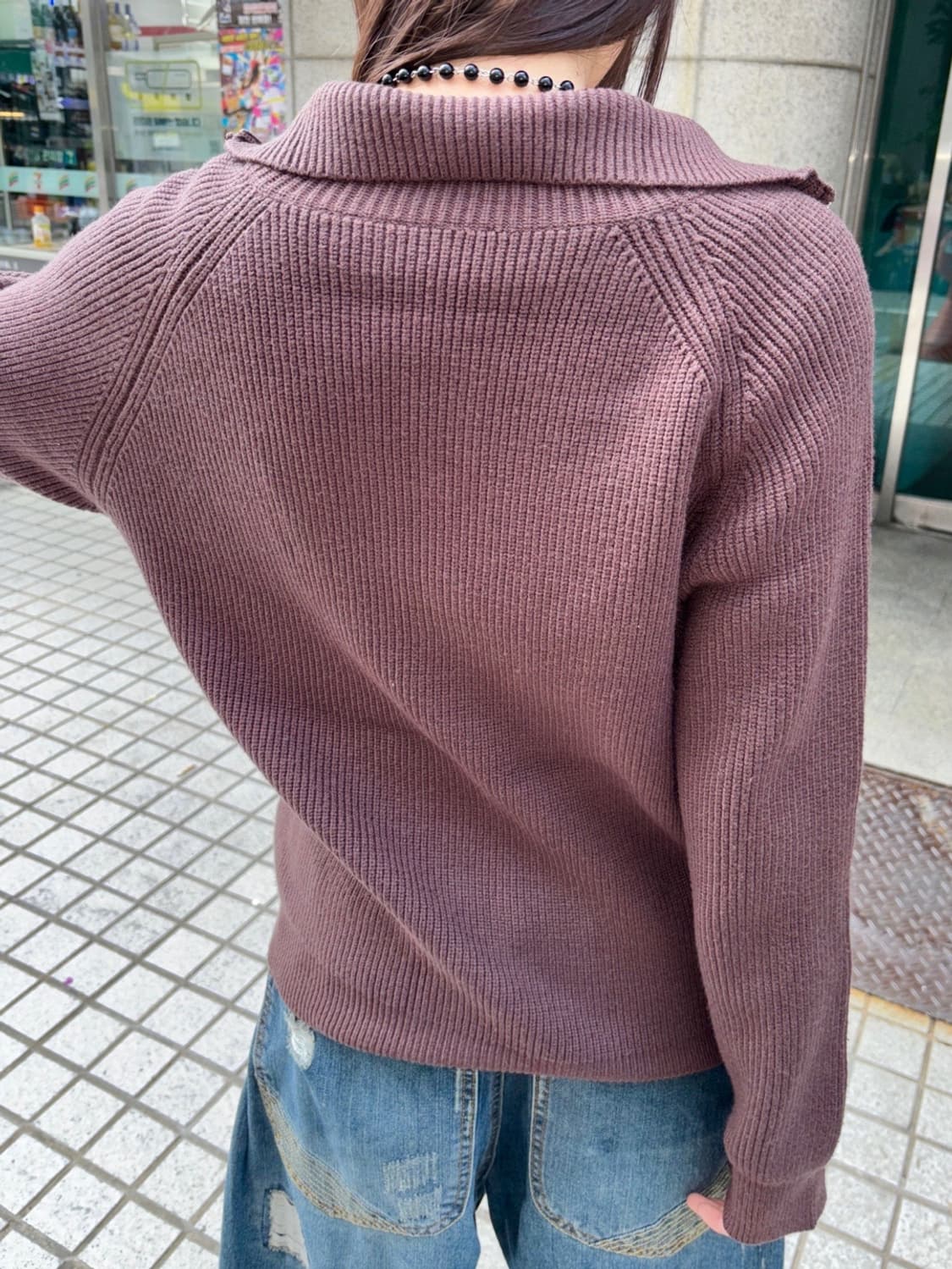 *Pre order [unisex] 코지무드 하이넥 투웨이 니트집업(2c 상품이미지4