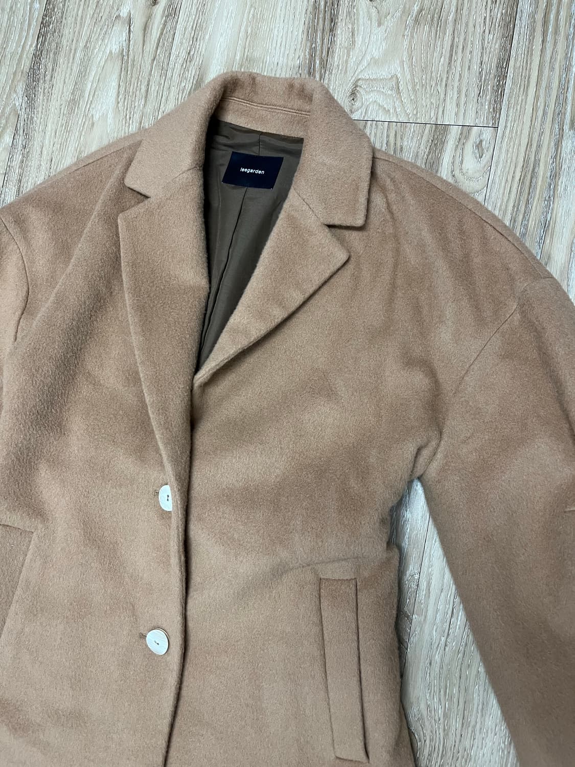 리가든 울/앙고라 오버핏 코트 F 상품이미지2