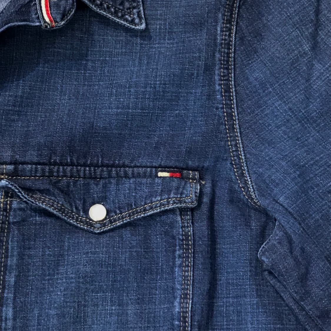 타미힐피거 투포켓 진중청 데님 셔츠 여성 55 66 사이즈 상품이미지4
