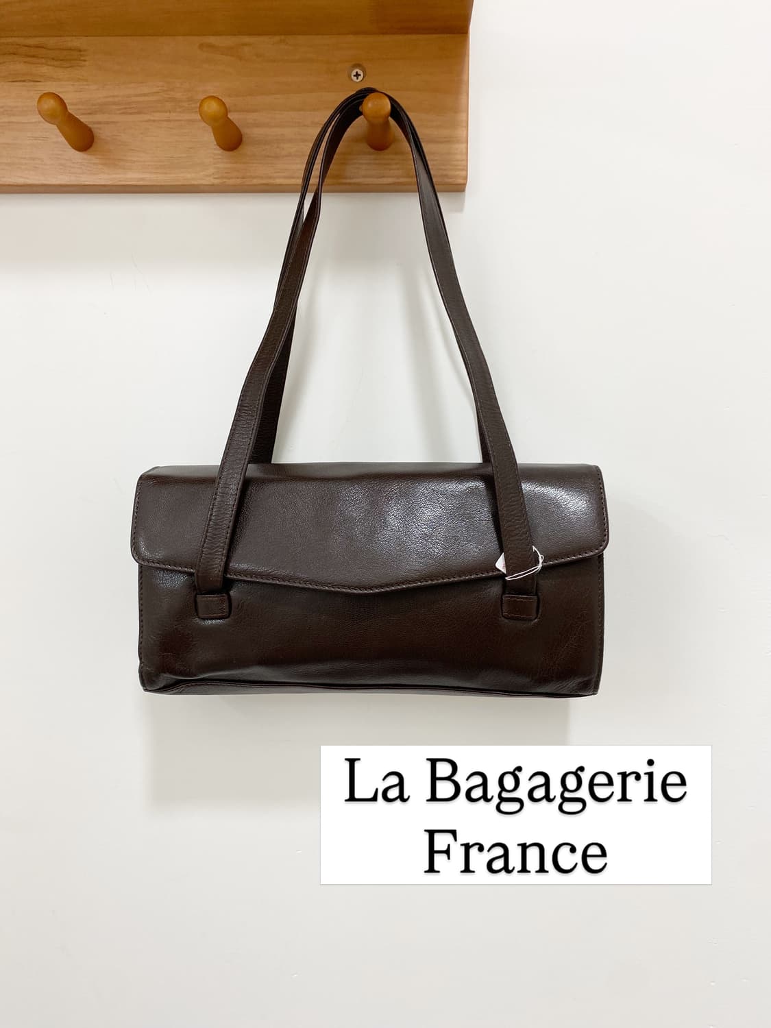La Bagagerie 딥브라운 스퀘어 숄더백 상품이미지1