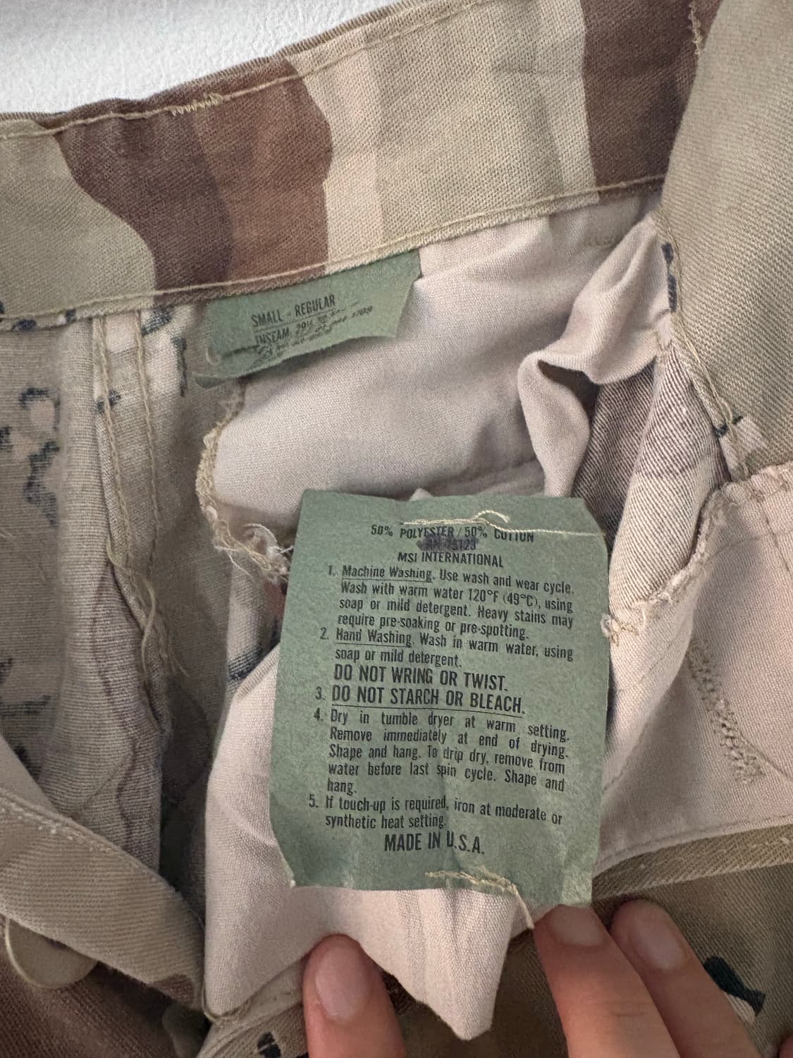 90's U.S Army 6-Color Desert  Camo BDU  상품이미지6