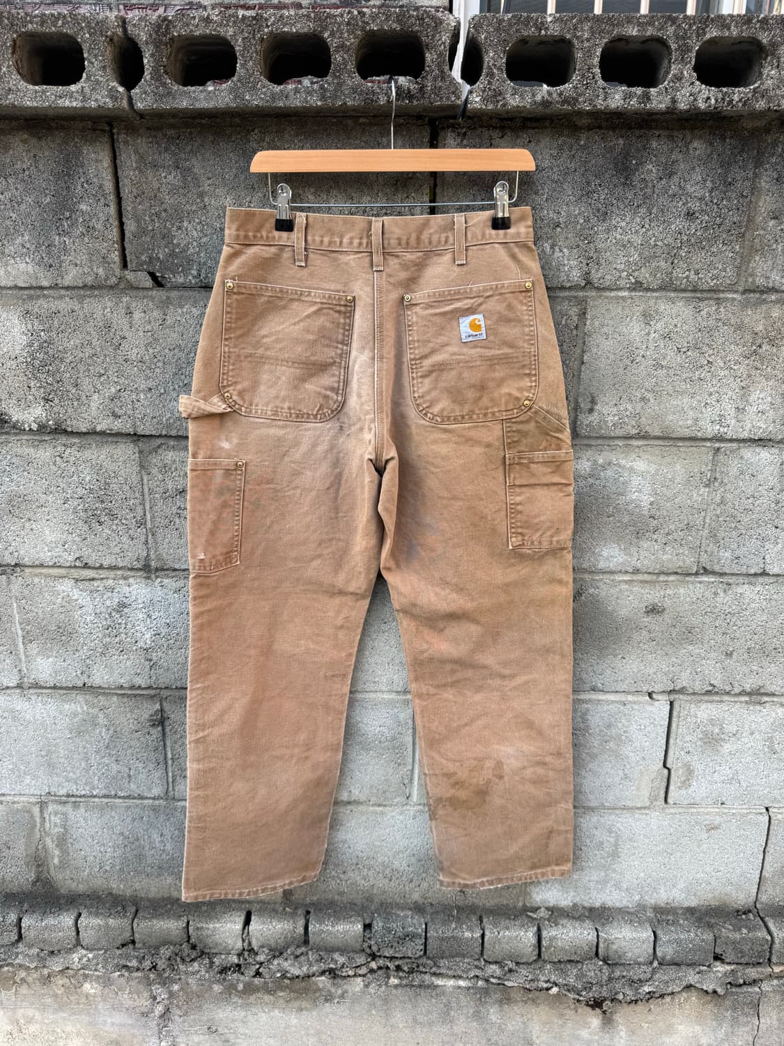 00s 칼하트 빈티지 b01 브라운 더블니 카펜터 워크 팬츠 32/30 상품이미지2