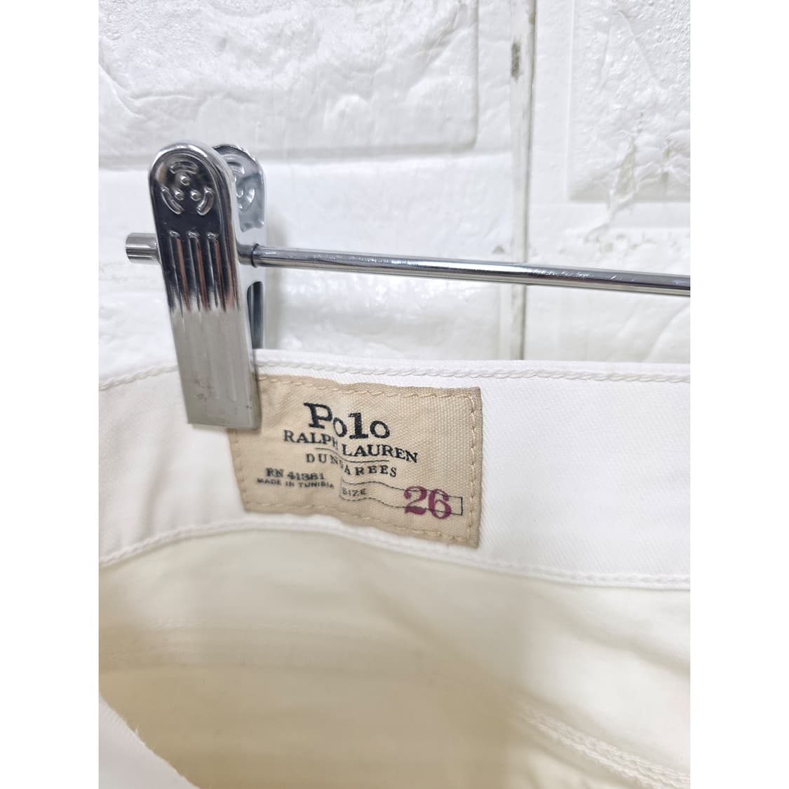 택포_ 폴로 랄프로렌 여성 화이트 팬츠 27인치 상품이미지2