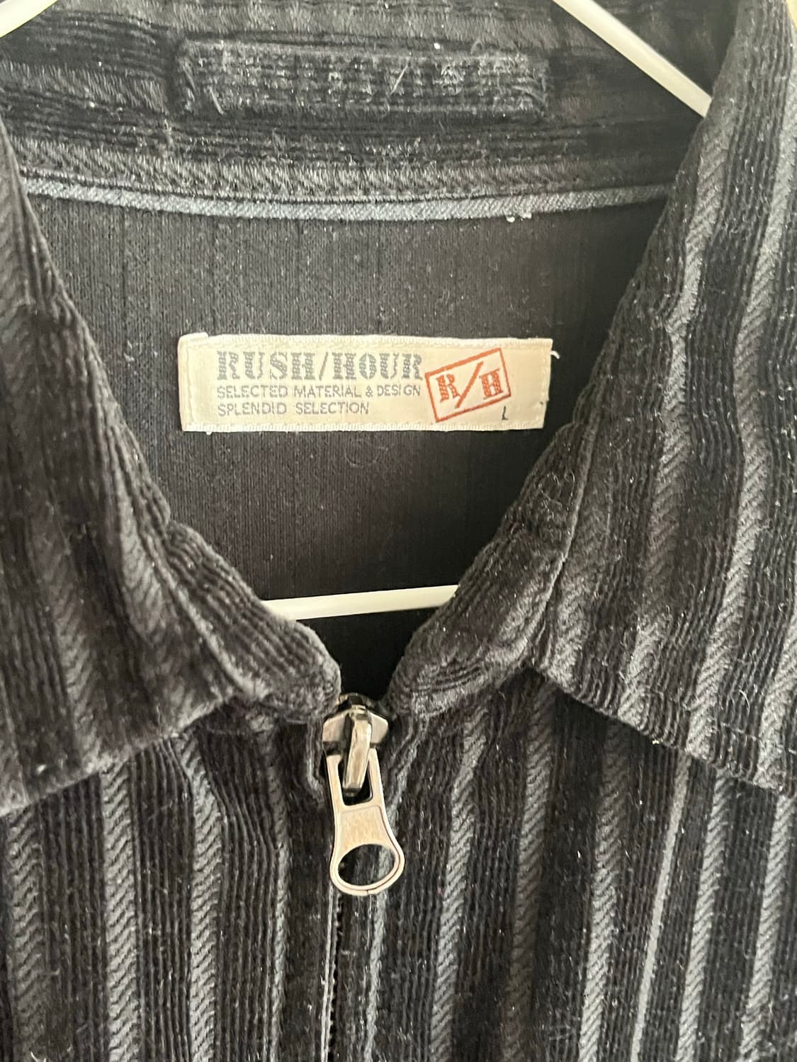 Rush hour 벨벳 스트라이프 셔츠자켓 상품이미지4