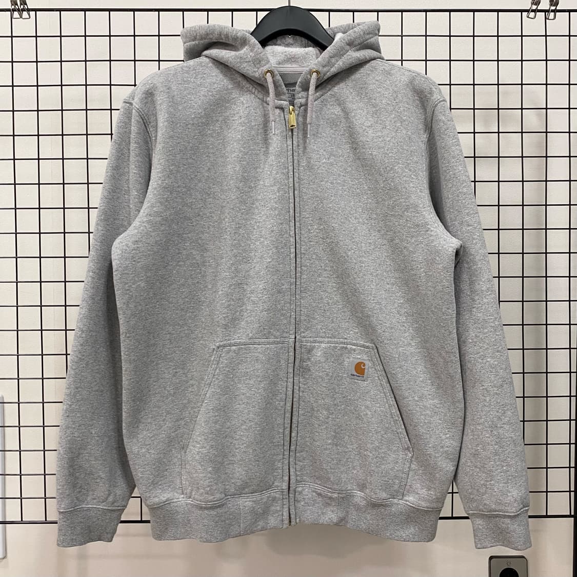 칼하트 루즈핏 미드웨이트 후드집업 헤더그레이 상품이미지1