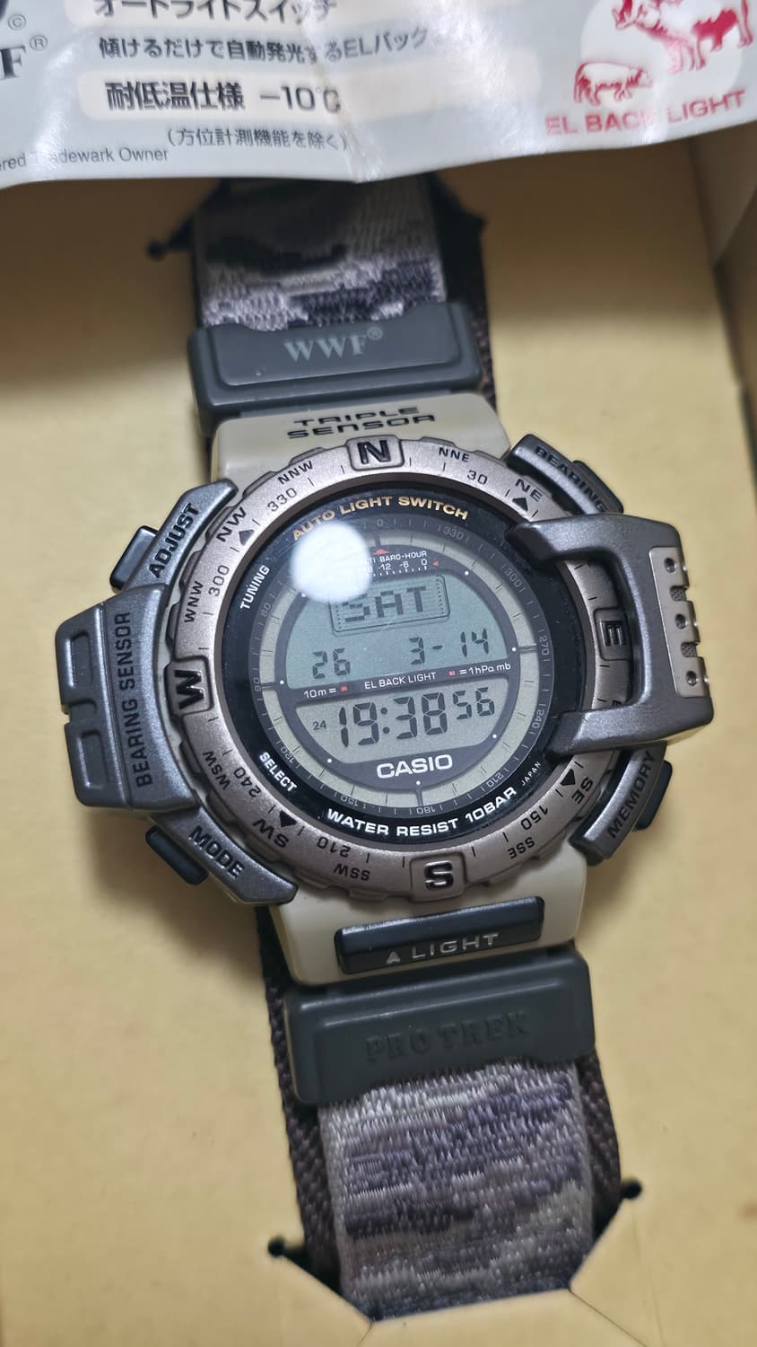 카시오 빈티지 90s 풀박스 프로트렉 한정판 wwf  prt-40 상품이미지2