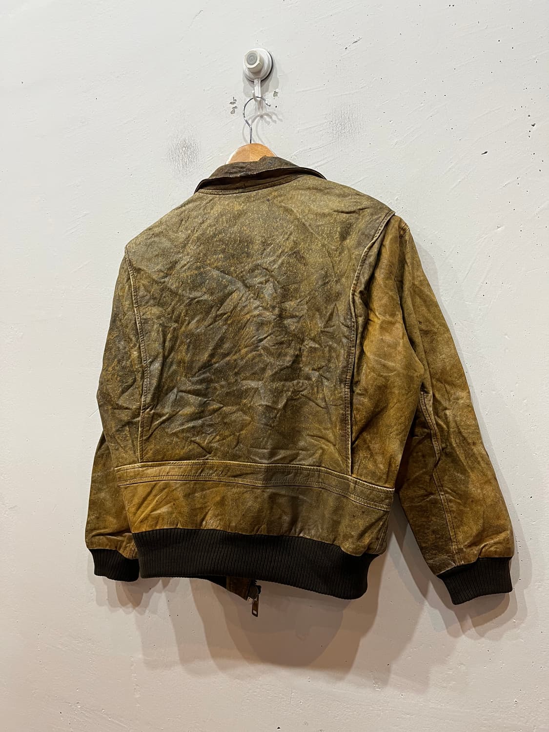 90s INDEFINI 소가죽 봄버자켓 상품이미지7