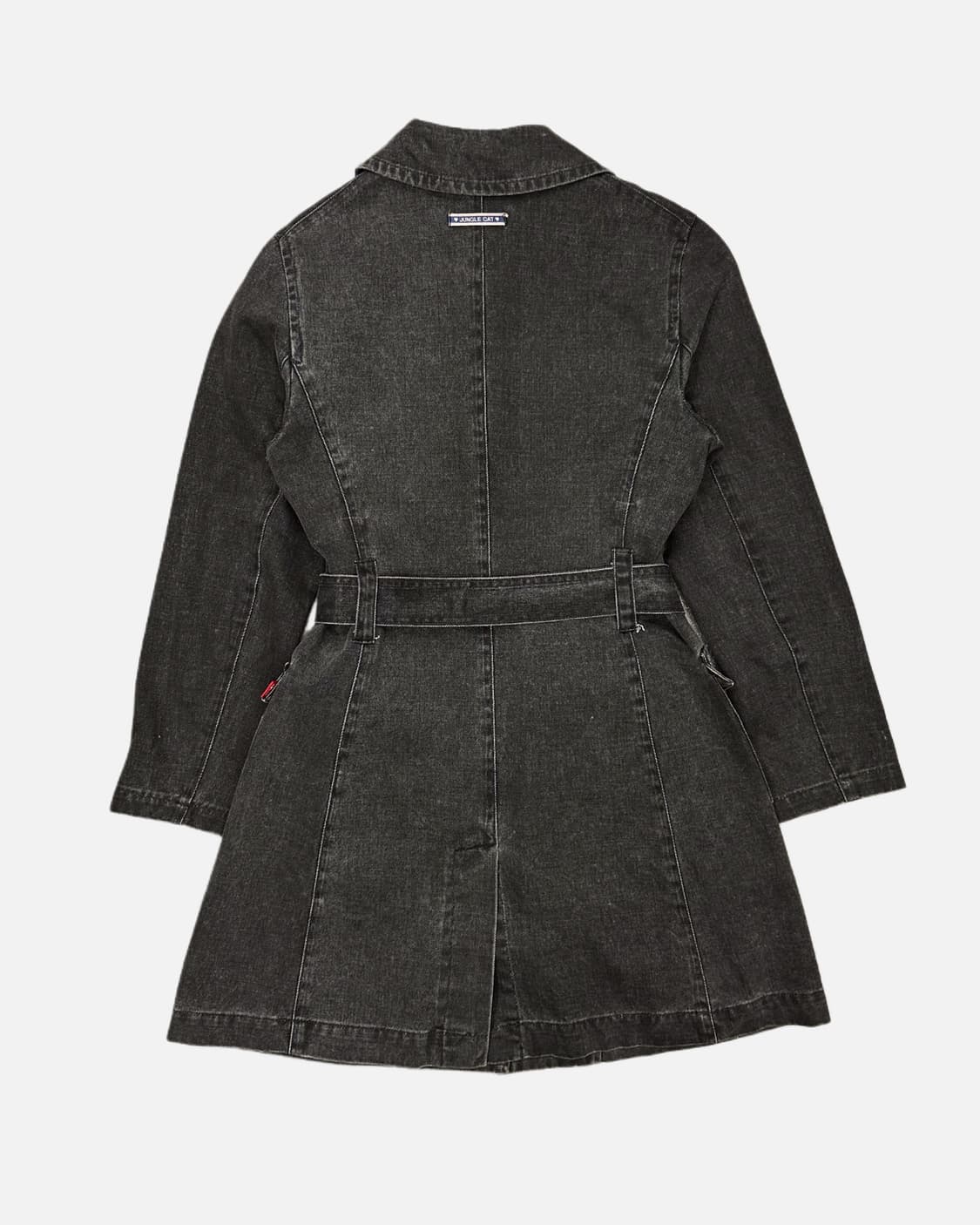 belted grey denim coat 상품이미지4