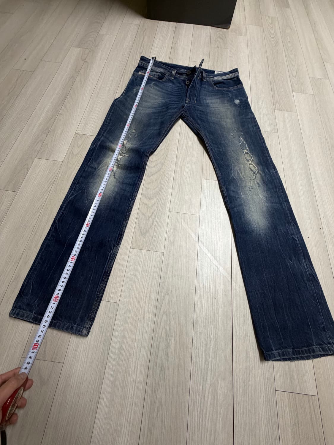 디젤 데미지 워싱 청바지 사파도 32사이즈 상품이미지2