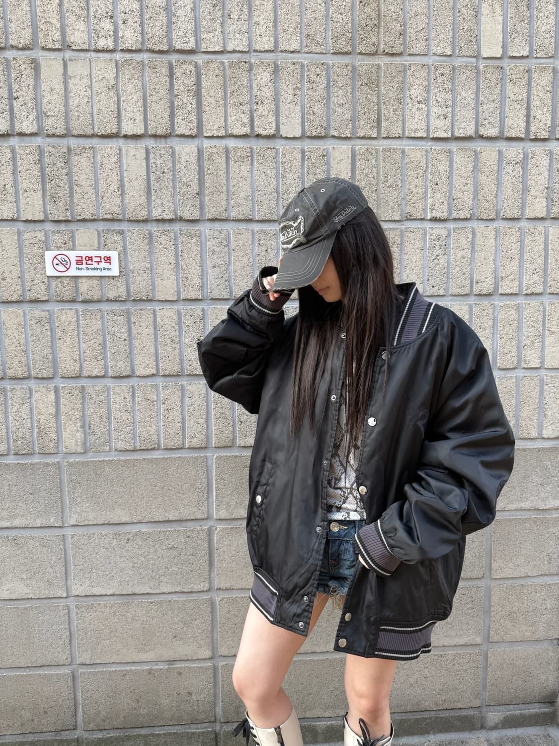 로카웨어 오버핏 바시티 자켓 상품이미지8