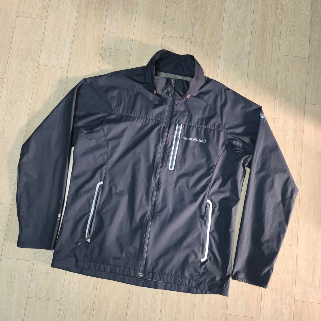 L) 몽벨 윈드스토퍼 다크그레이 바람막이 자켓 상품이미지1