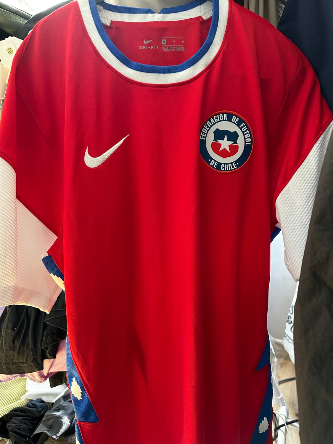 나이키 칠레 125주년 국가대표 유니폼 m사이즈 상품이미지1