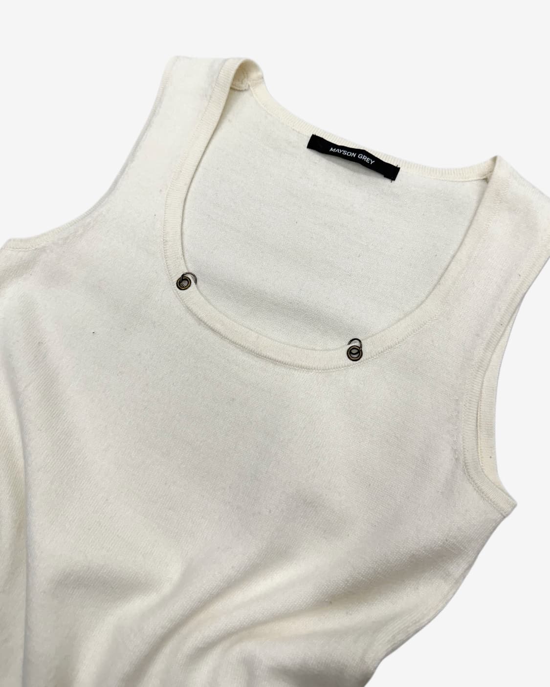 pierce eyelet knit sleeveless 상품이미지2
