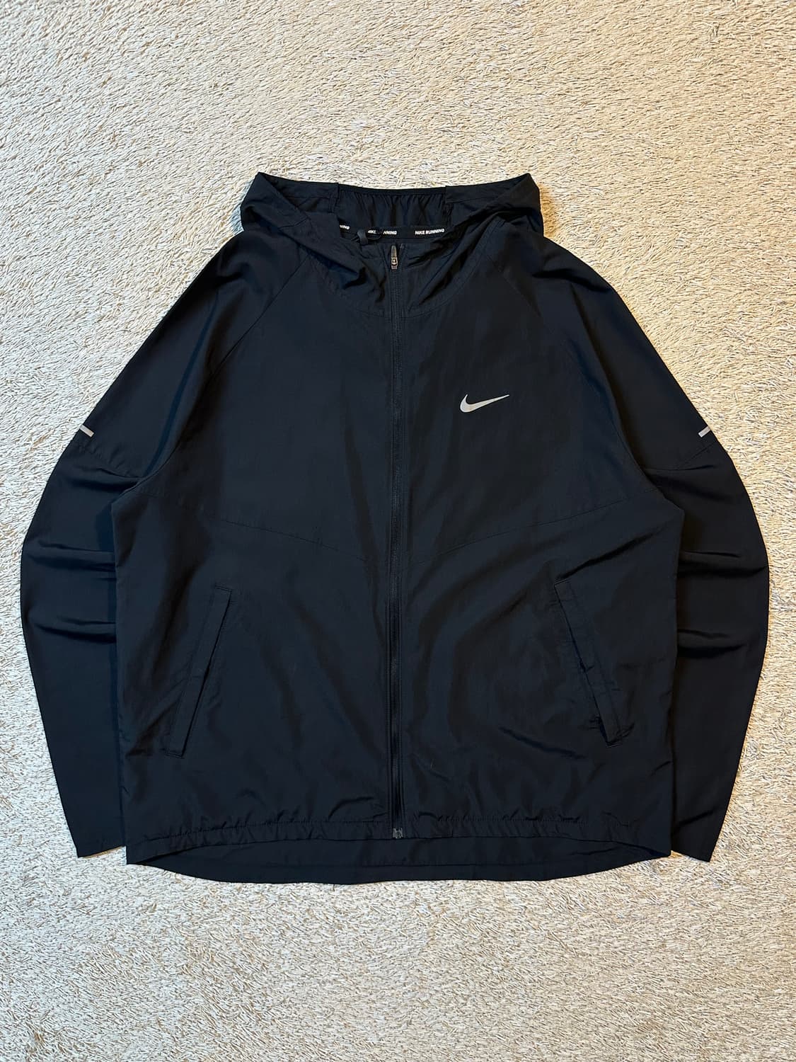 나이키 NIKE 리펠 마일러 러닝 후드 바람막이 자켓 블랙 상품이미지1