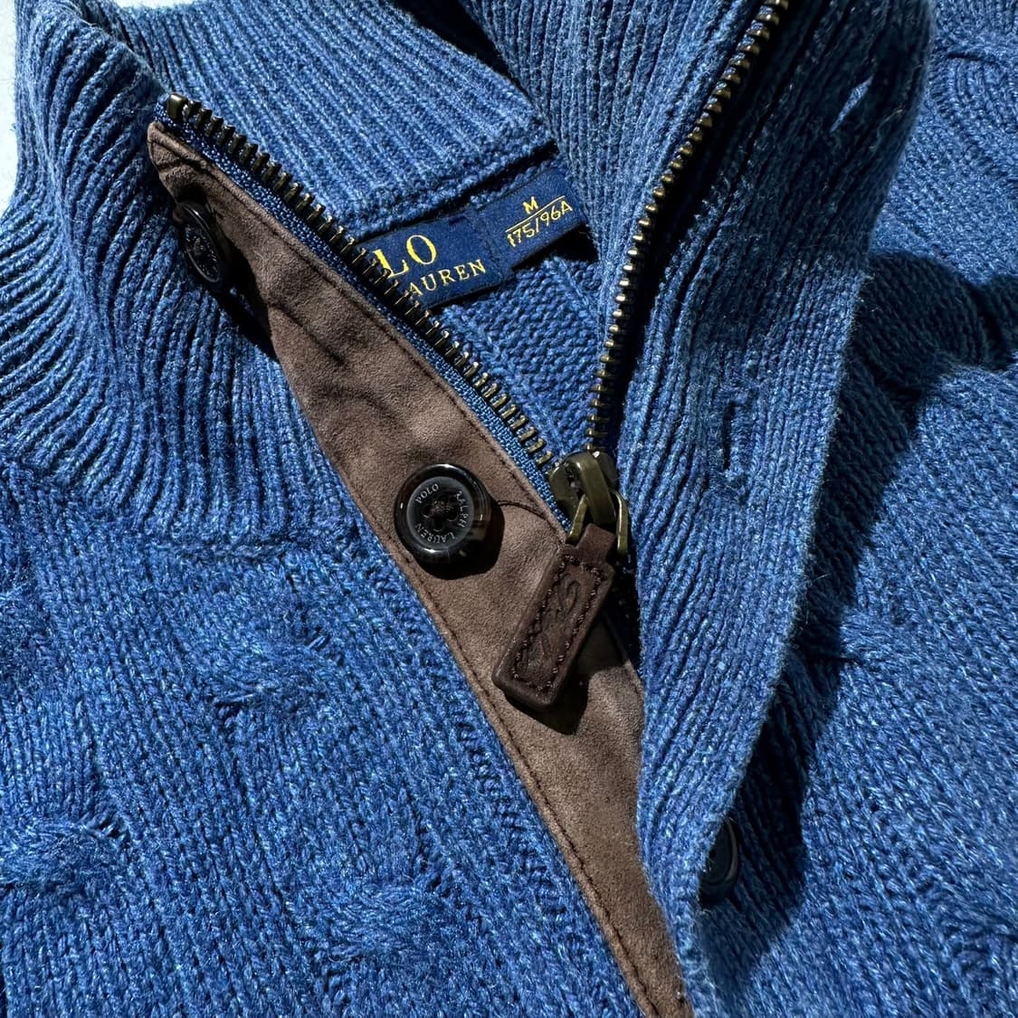 폴로 랄프로렌 실크 하프집업 케이블 니트 상품이미지6