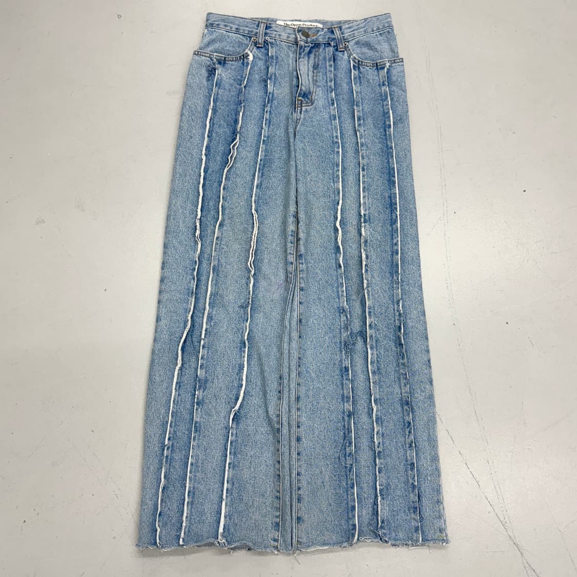 더오픈프로덕트 디스트레스드 와이드 데님팬츠 상품이미지2