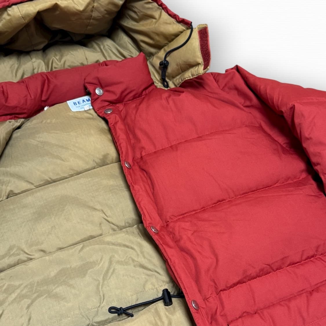 빔즈 오렌지 레드 다운 패딩 상품이미지4