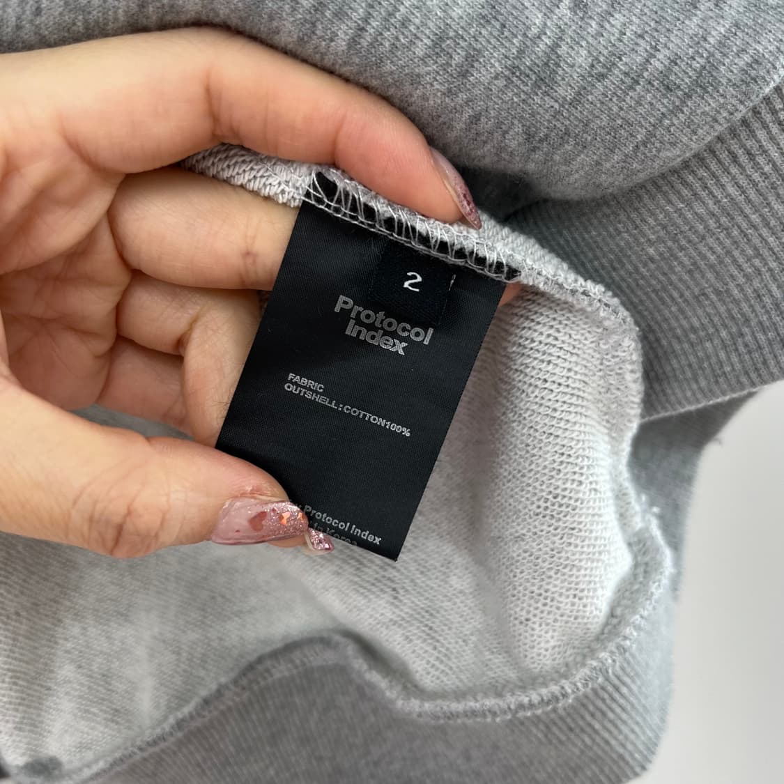 (새상품) 프로토콜 인덱스 x 반디 더 핑크 리컨스트럭티드 후드집업 상품이미지10