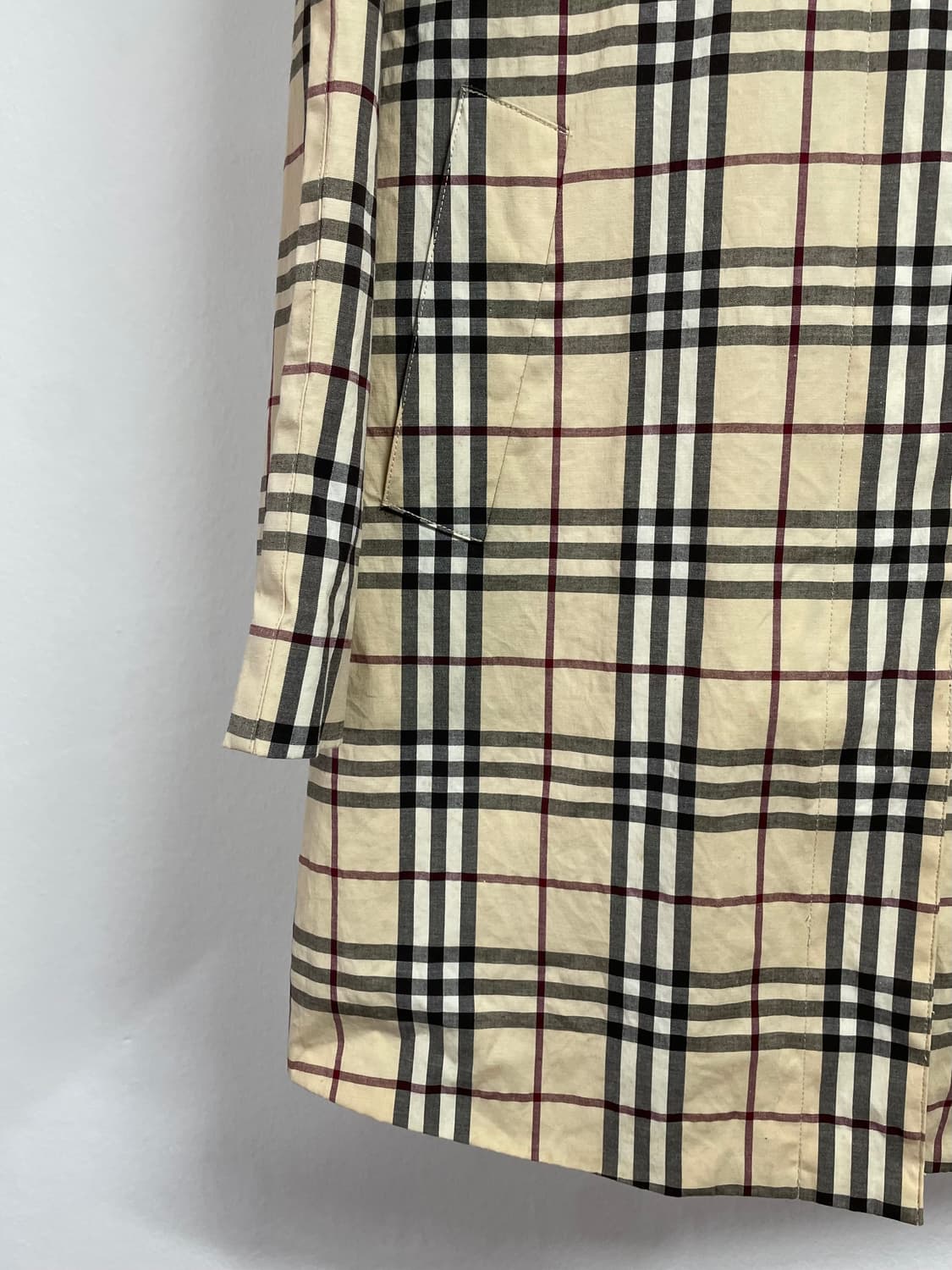 버버리 우먼스 노바체크 롱 트렌치코트  (on.293)  상품이미지3