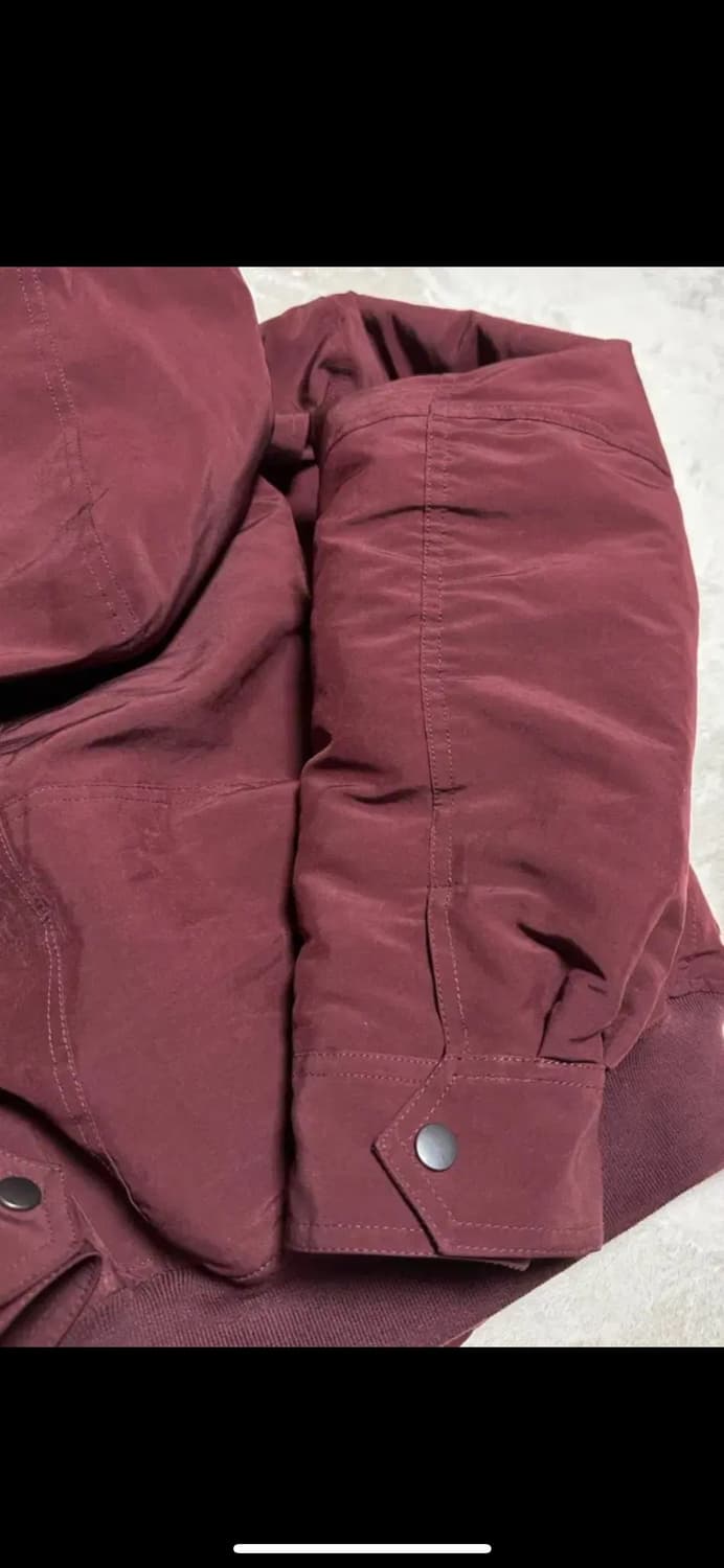 HALEINE 후드 봄버 버건디 상품이미지3