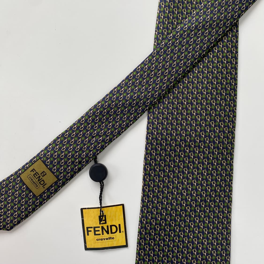 미사용품 택달린 펜디 (FENDI) 모노그램 명품 정품 넥타이 상품이미지5
