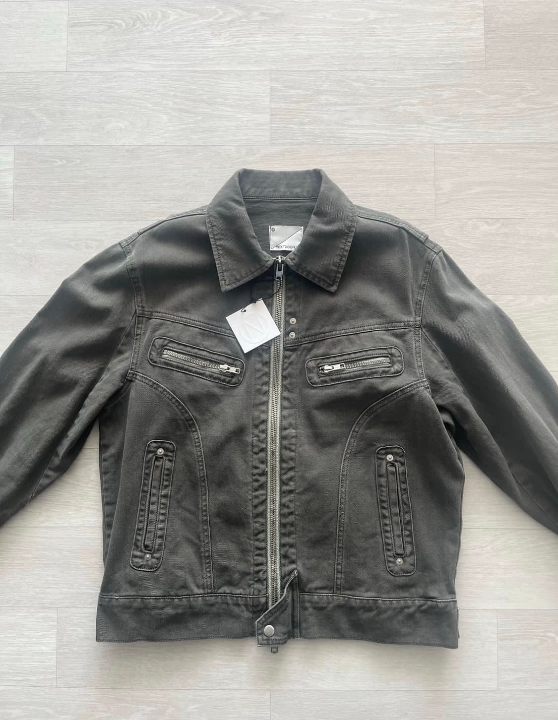 넥스트도어립스 ZIPPER TRUCKER JACKET 새상품 상품이미지5
