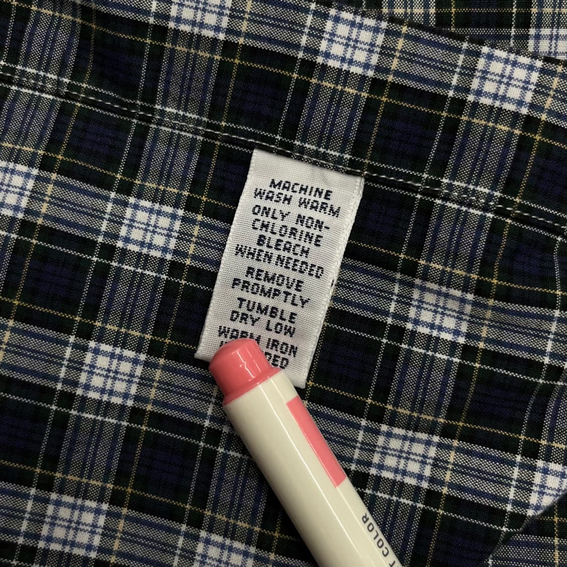 폴로 랄프로렌 네이비포니 네이비체크 셔츠 XL 상품이미지6