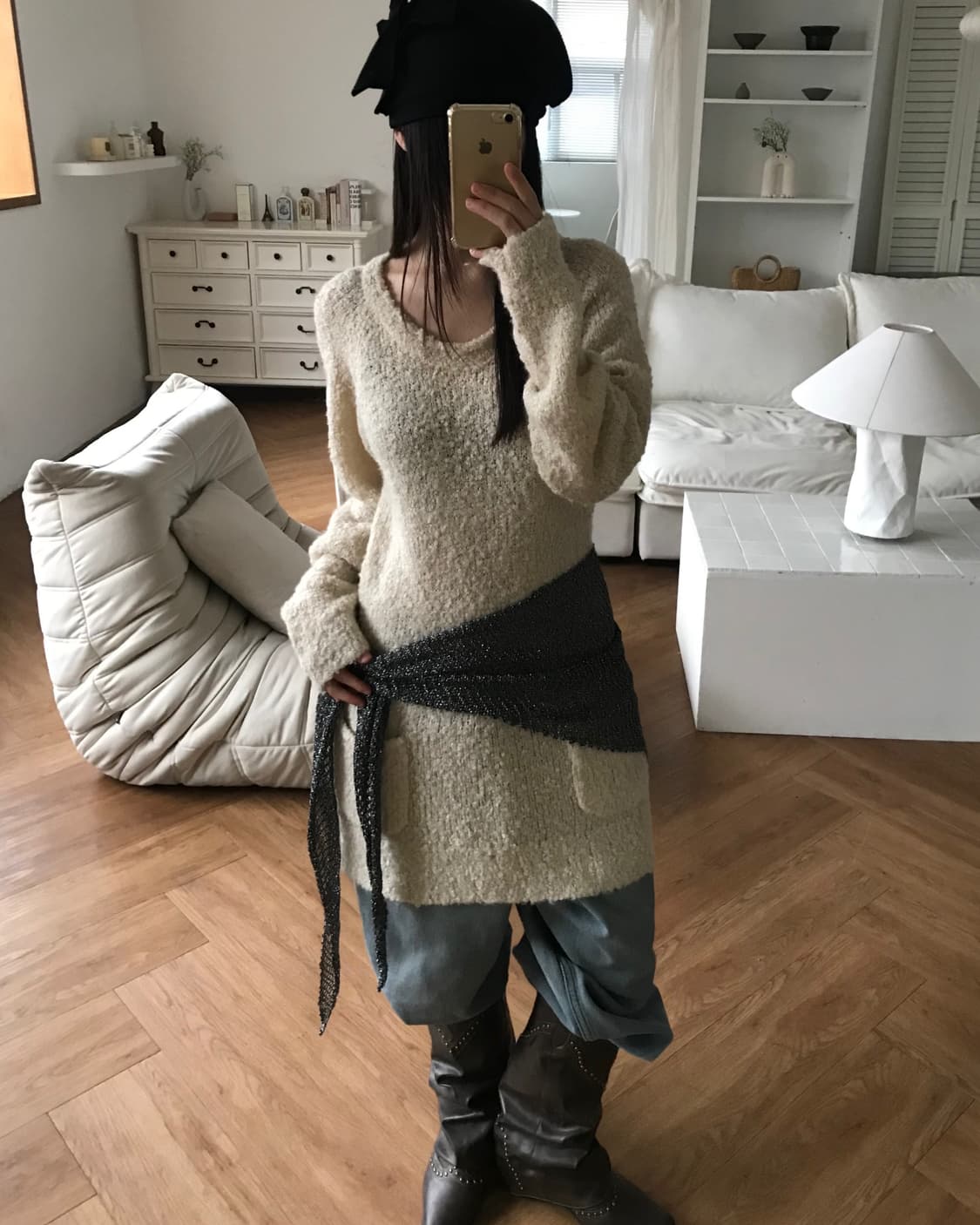 vintage pocket knit one-piece 상품이미지1