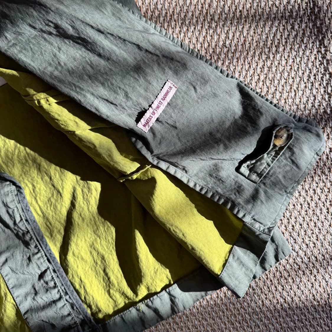 Baracuta 바라쿠타 경량 테크원단 방수 방풍 필드 코트 베이지그레이 상품이미지10