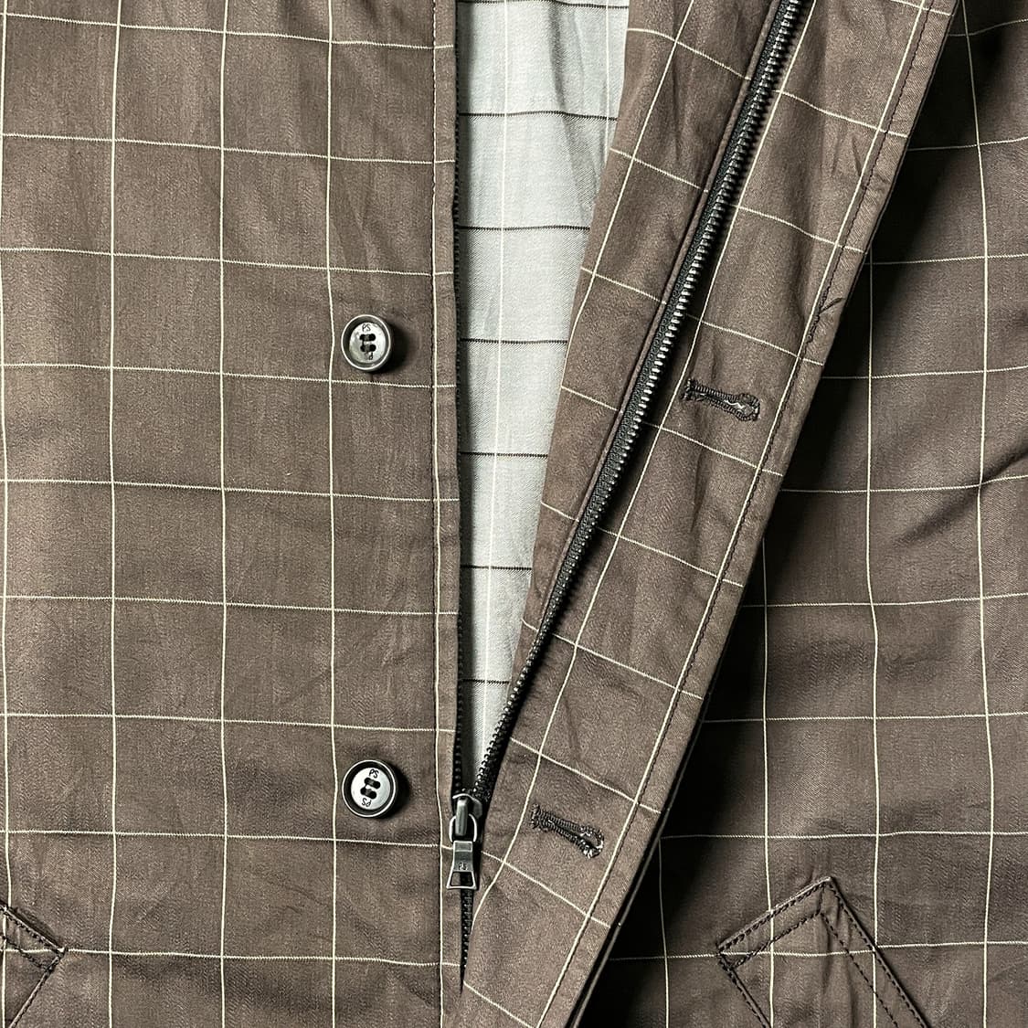 PAUL SMITH 폴스미스 빈티지 브라운 체크 집업자켓 A00404 상품이미지3
